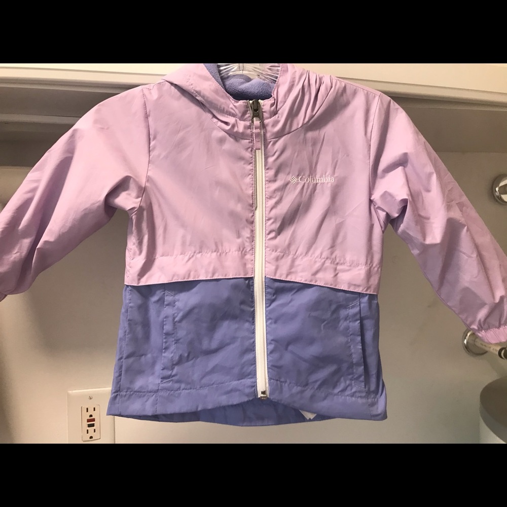 Girls Columbia 2-time purple jacket.